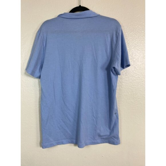 Mack Weldon Golf Polo Shirt Men size Large Blue performance Lightweight Short Sl - Picture 2 of 14